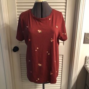 Sonoma Floral Everyday T-Shirt Size Large